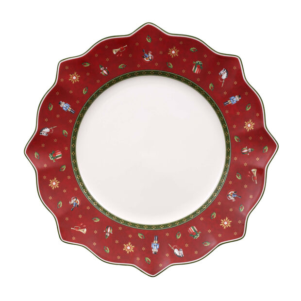 Toy's Delight dinner plate red 