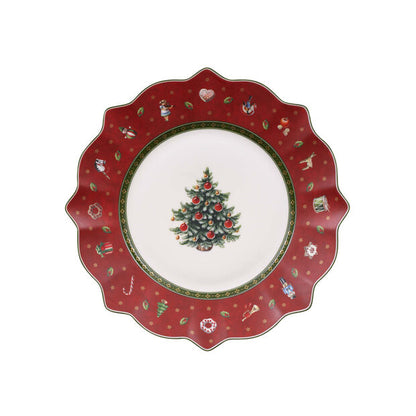 Toy's Delight breakfast plate red 