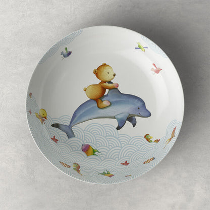 Happy as a Bear children's plate deep 