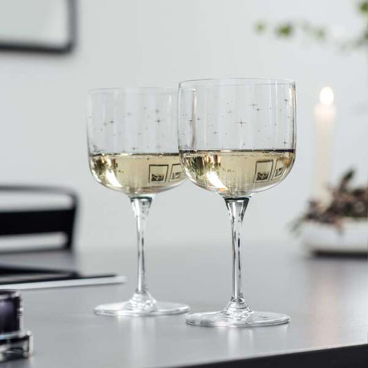 Winter Glow wine goblet, set of 2