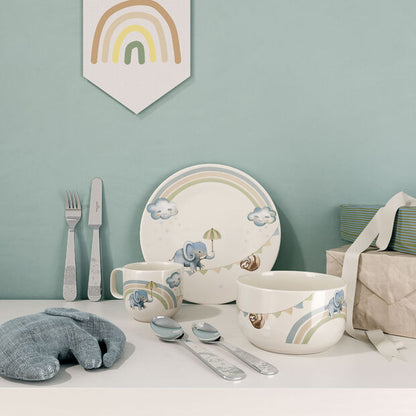 Walk like an Elephant, children's tableware set 7 pieces. 