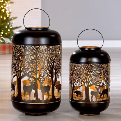 lantern deer motif 