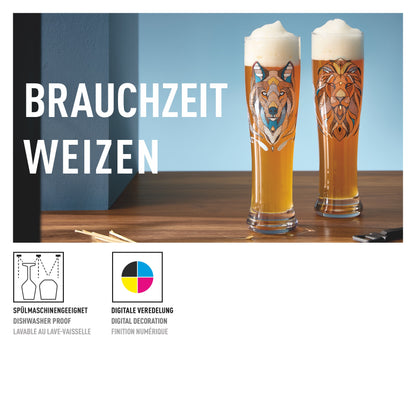 Brauchzeit Weizenbierglas‐Set #27 #28