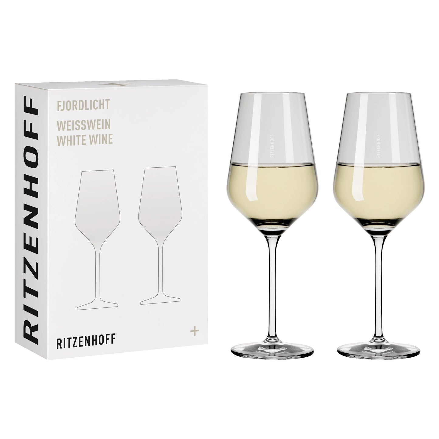 Ritzenhoff Fjordlicht white wine glass set