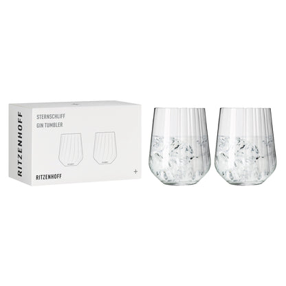 Ritzenhoff star cut gin tumbler set