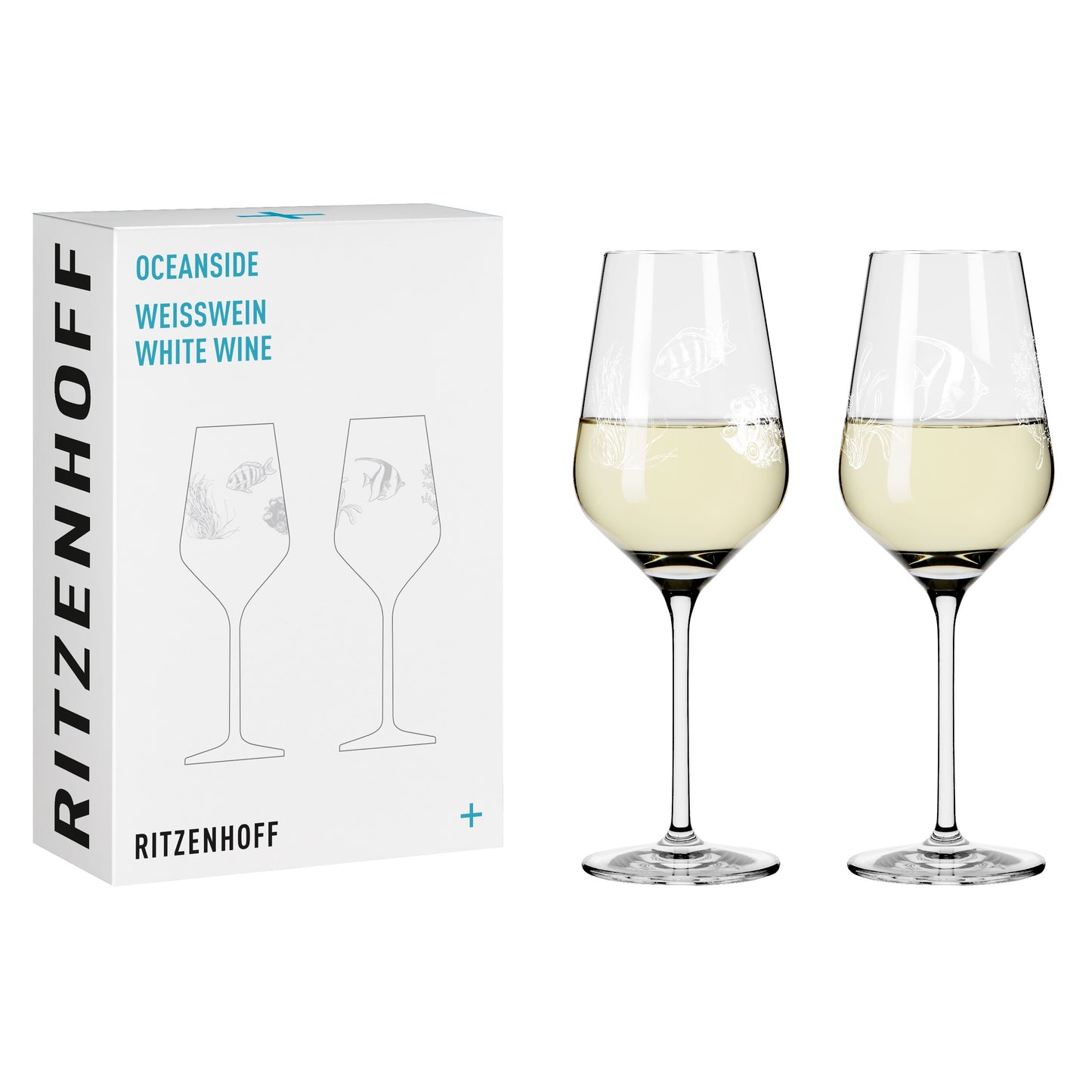 Ritzenhoff Oceanside white wine glass set