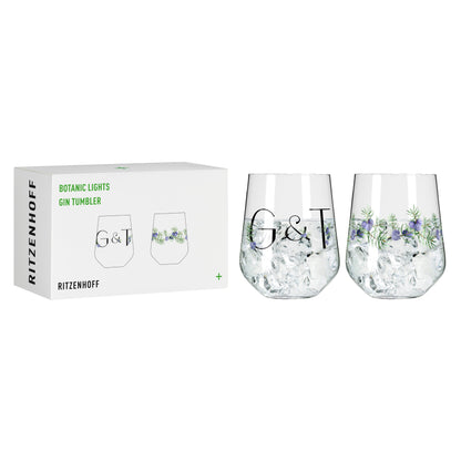 Botanic Lights Gin Tumbler Set of 2 #5 #6 