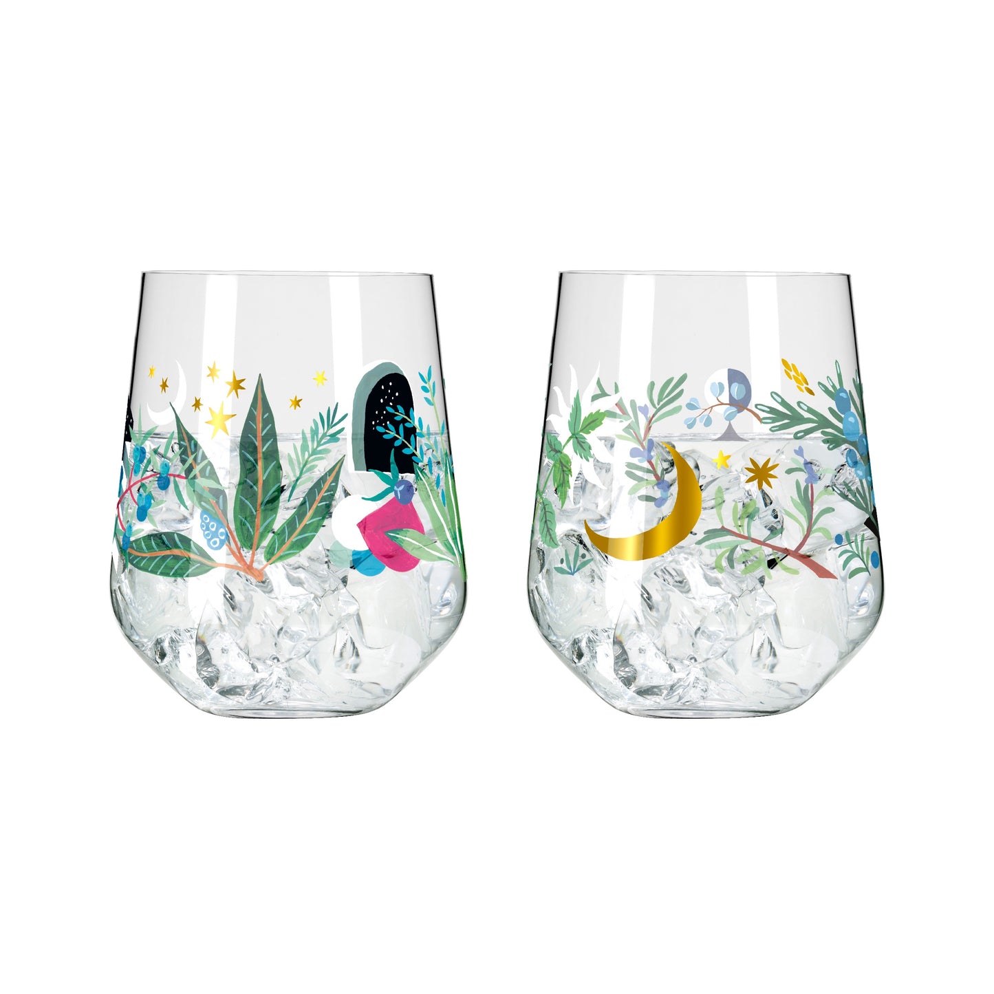 Botanic Glamor Gin Tumbler Set of 2 #7 #8 