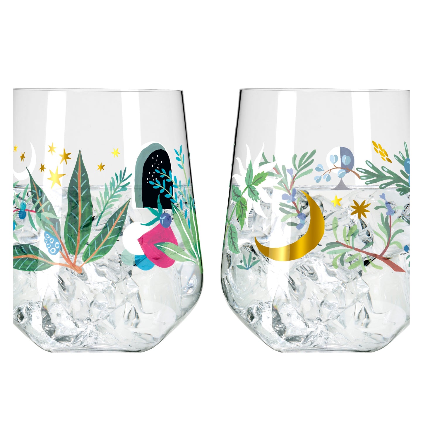 Botanic Glamor Gin Tumbler Set of 2 #7 #8 