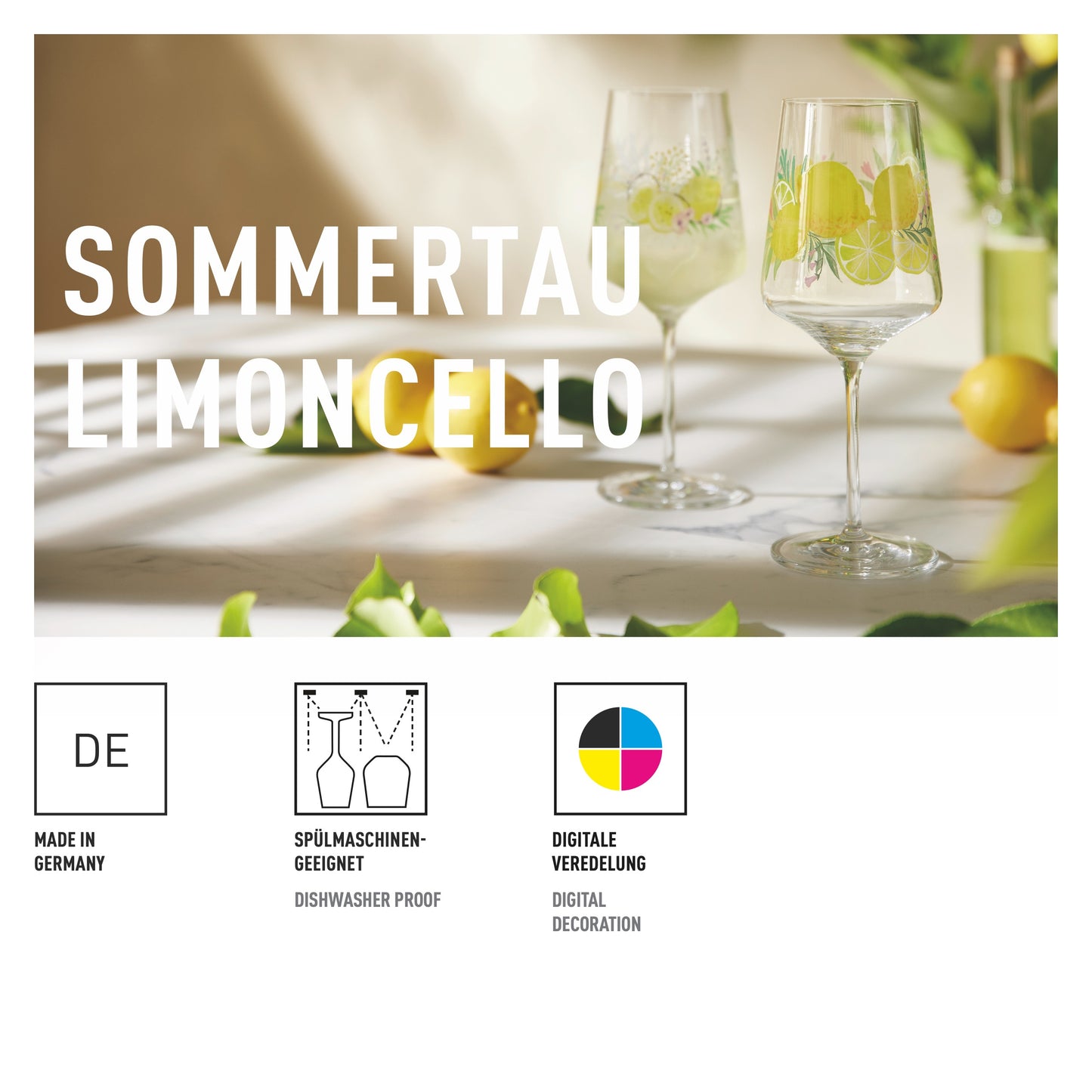 Sommertau Limocello Aperitifglas‐Set