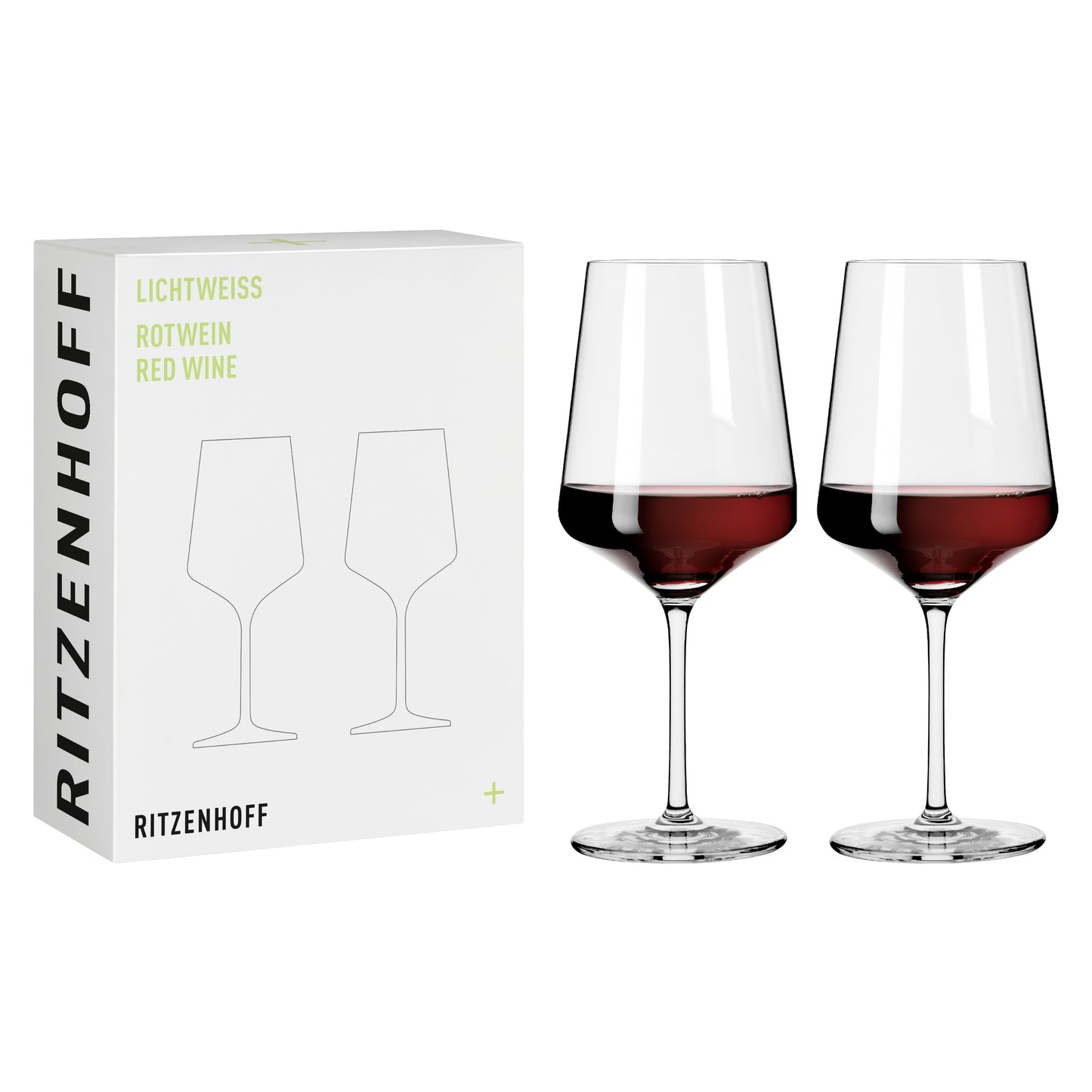 Ritzenhoff light white Julie red wine glass set