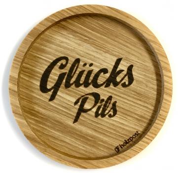 Untersetzer "Glücks Pils"