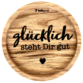 Untersetzer "Glücklich"