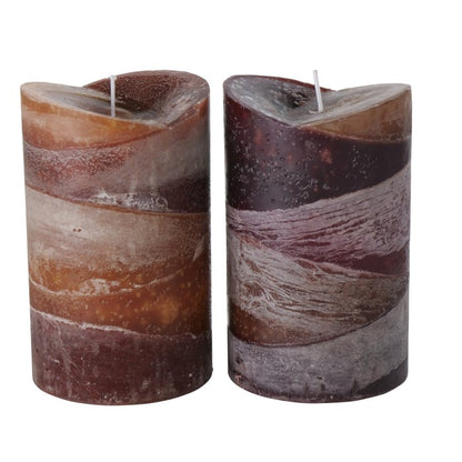 Pillar candle Gradienta, 2 assorted.