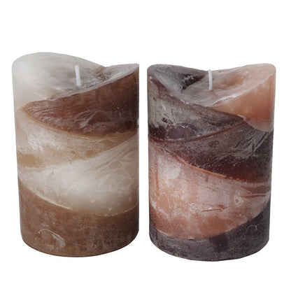 Pillar candle Gradienta, 2 assorted.