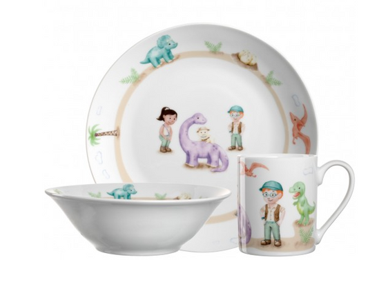 Children's tableware 3-piece Dino