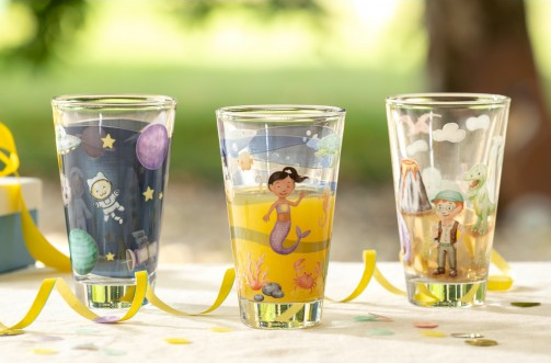 Drinking glass 6 pieces assorted 300 ml