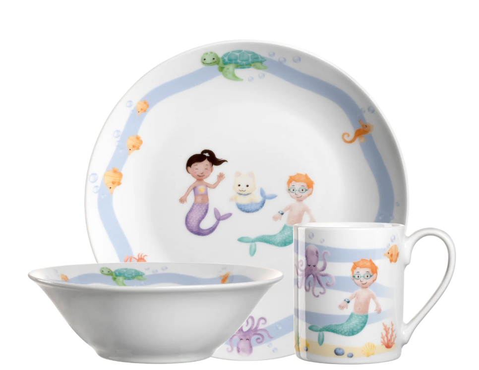 Children's tableware 3-piece sea