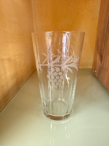 Markgräfler glass with cut with 0.25 l calibration mark 6 pieces.